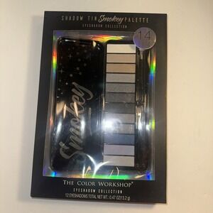 The Color Workshop Eyeshadow Collection Shadow Tin Smokey Palette 14 Piece
